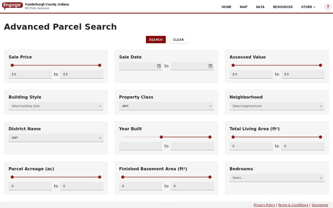 Evansville street directory advanced property search